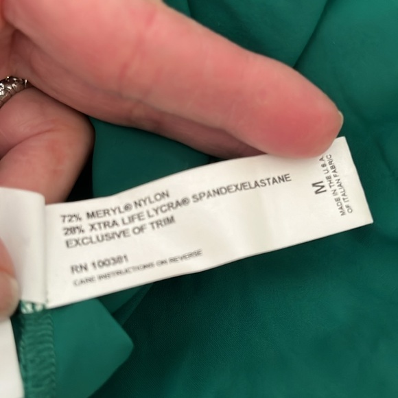 Karla Colletto Green Swim Cover Up Dress - Picture 4 of 6